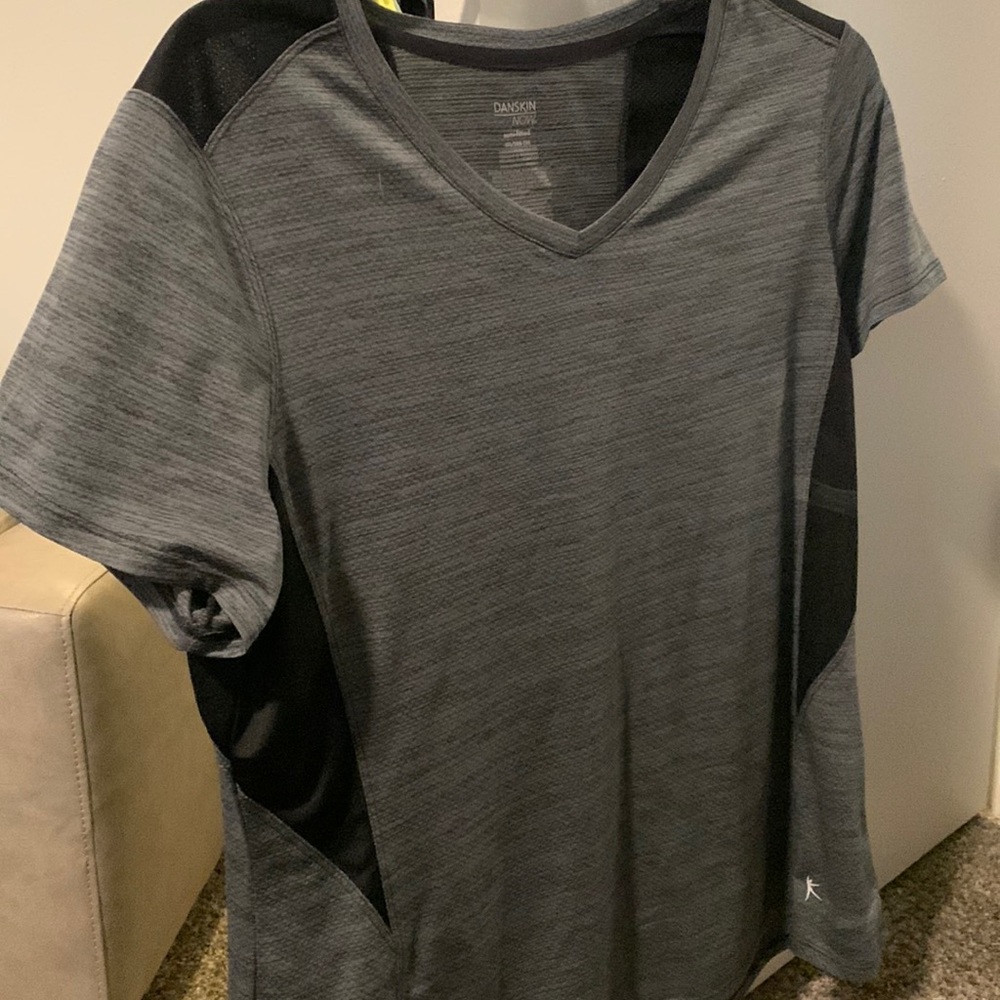 Gray workout shirt